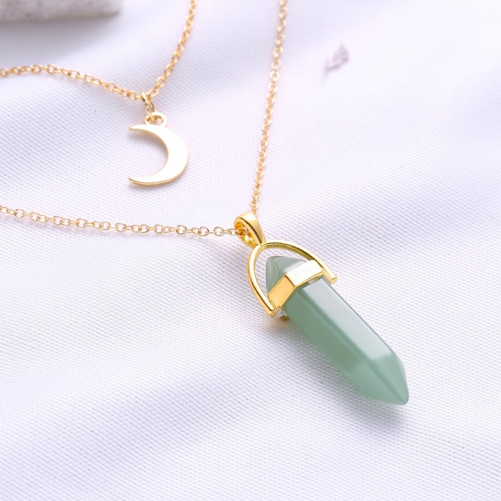 Pendant Double Layered Necklace - Picture 2 of 2